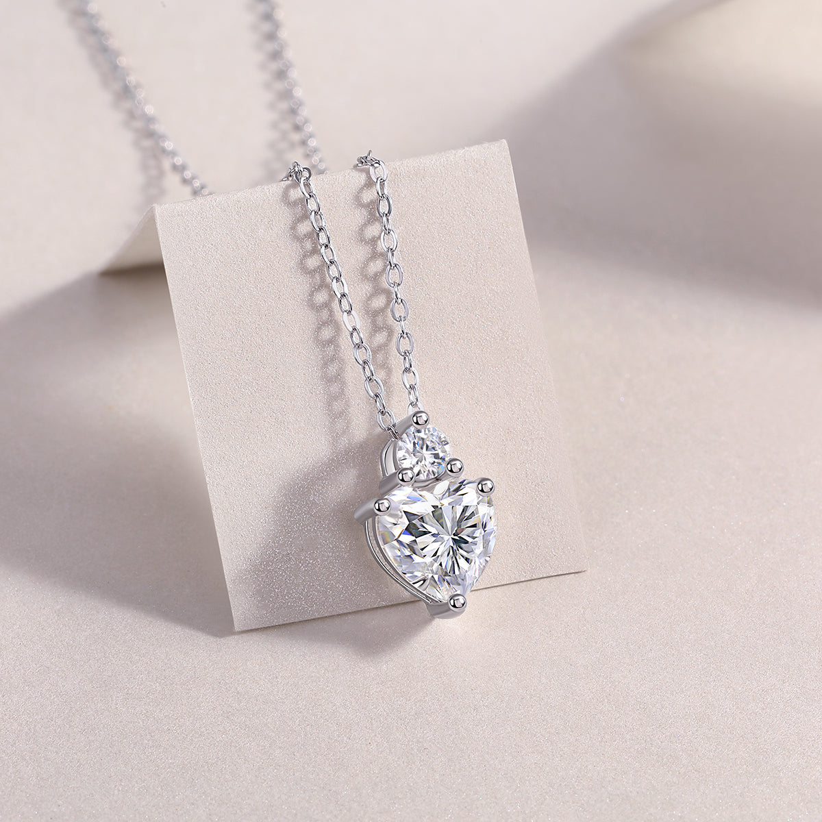 Diamond on my Heart Necklace (P13783)