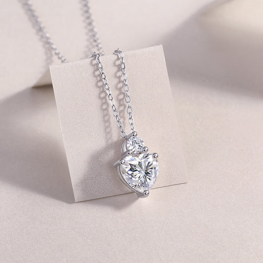 Diamond on my Heart Necklace (P13783)