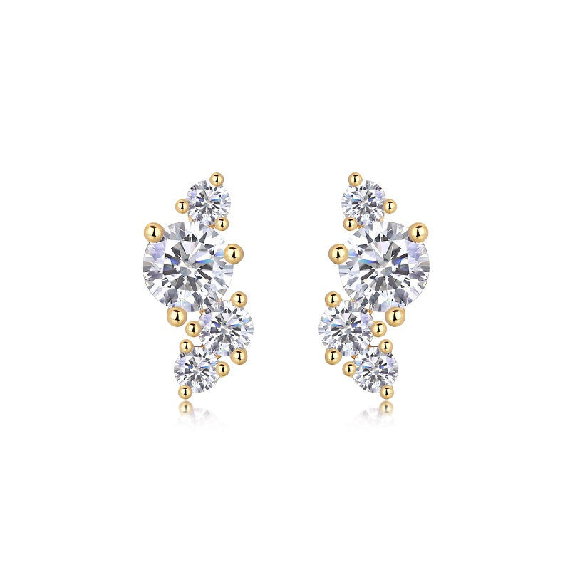 Wave Ear Studs (E15154)