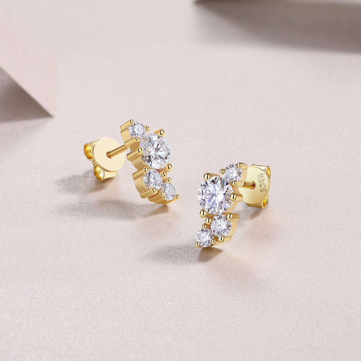 Wave Ear Studs (E15154)