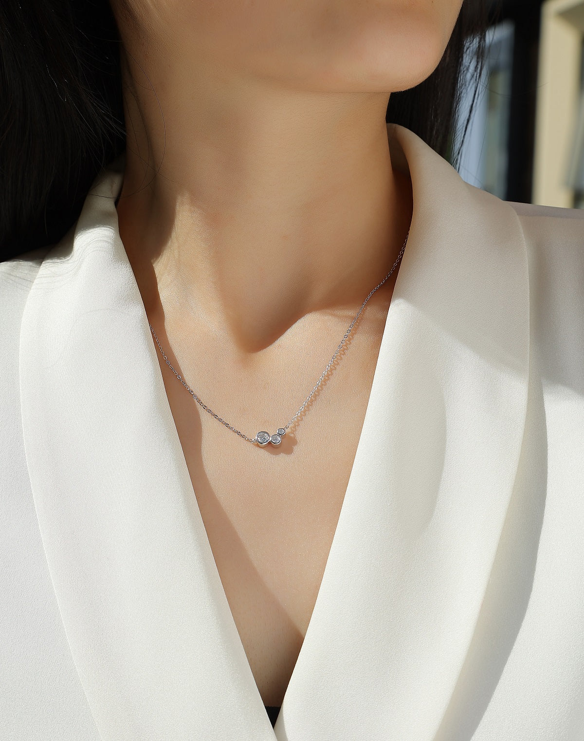 3 Stones-Necklace (N13205)